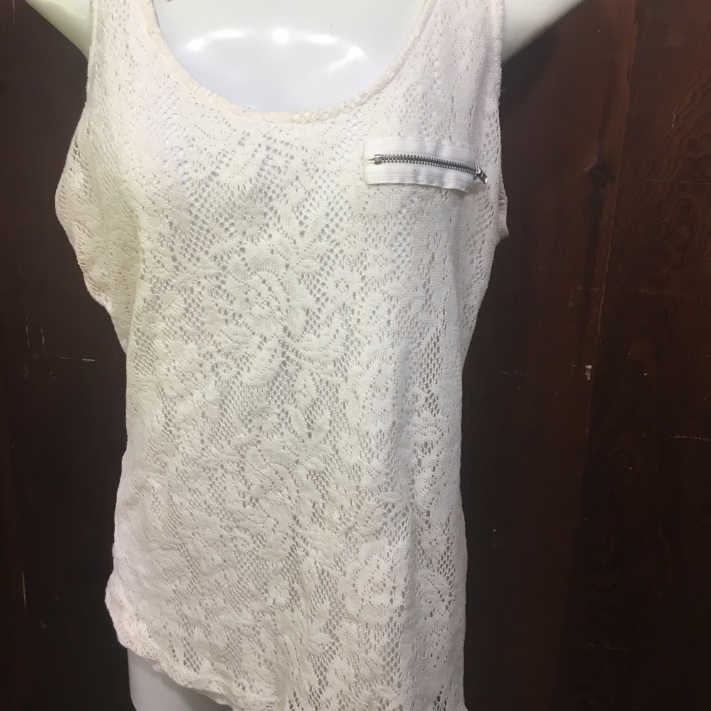 Dots Lace Tank Top